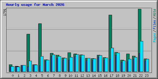 Hourly usage for March 2026