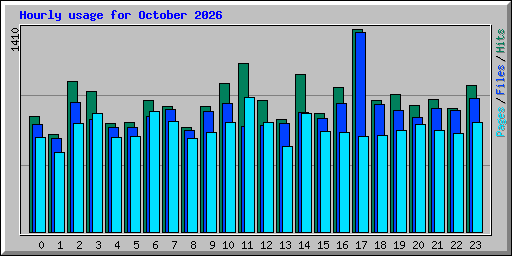Hourly usage for October 2026